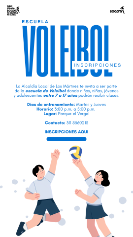 Inscríbete en las escuelas deportivas.