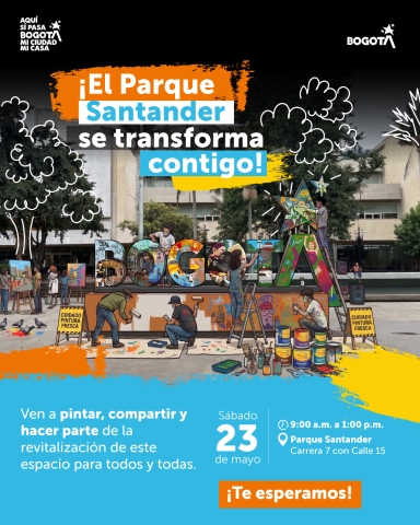 La Alcaldía Local de Santa Fe invita a la comunidad a participar en una jornada artística y comunitaria