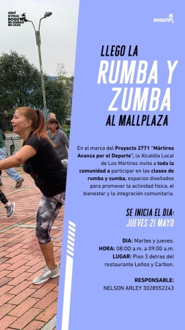 Clases gratuitas de rumba y zumba llegan a Mallplaza en Los Mártires
