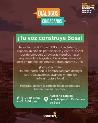 Primer Diálogo Ciudadano en Bosa
