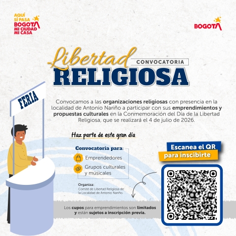 Convocatoria Feria de Libertad Religiosa