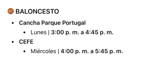 Invitación Escuelas de Formación Deportiva