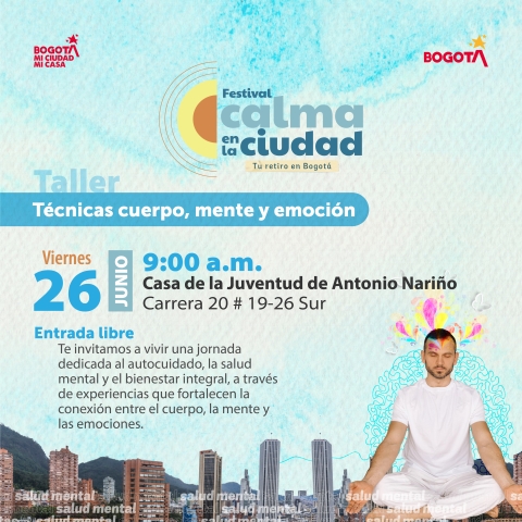 Festival Calma en la Ciudad invita a vivir una jornada de bienestar integral