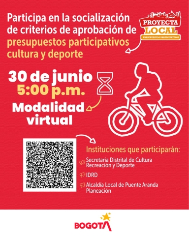 Participa en la socialización de criterios de aprobación de presupuestos participativos: Cultura y Deporte
