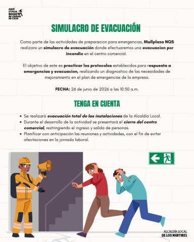 Simulacro de evacuación Alcaldía Local de Los Mártires