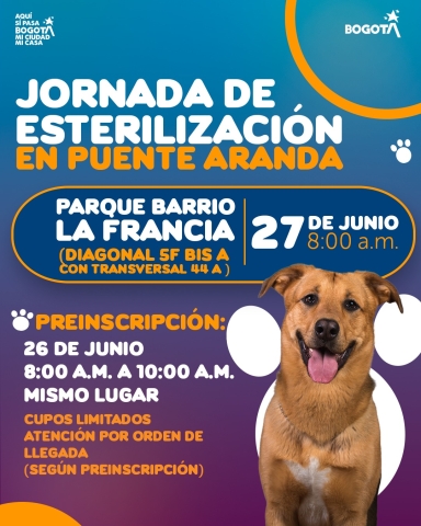 Jornada de Esterilización en Puente Aranda: