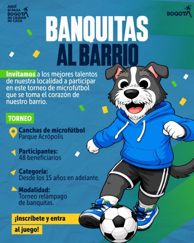 Invitación Banquitas al Barrio - Barrios Unidos (Torneo Relampago de Banquitas)