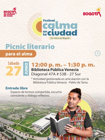 Festival Calma en la ciudad: Picnic literario para el alma