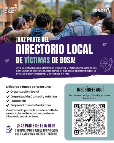 Únete al Directorio Local de Víctimas de Bosa