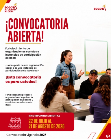 Fortalecimiento de organizaciones sociales en Bosa