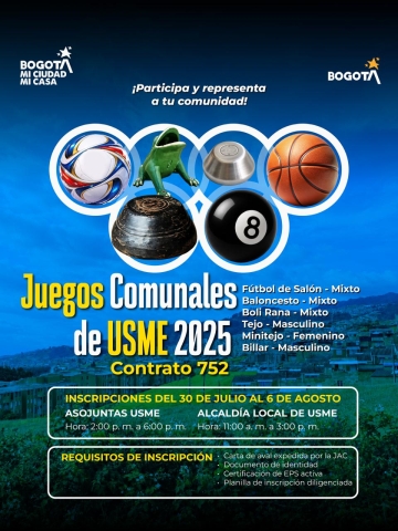 Llegaron los Juegos Comunales a Usme
