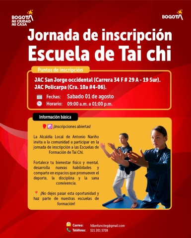 Jornada de inscripción de Escuela de Tai Chi