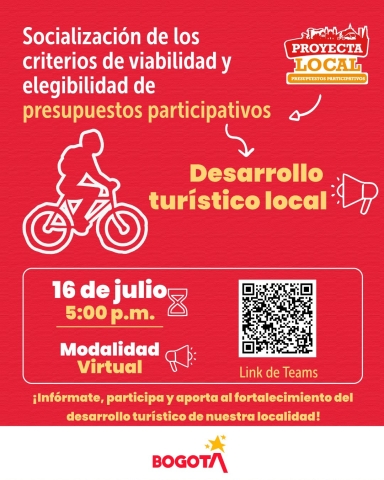  Presupuestos Participativos – Desarrollo turístico local