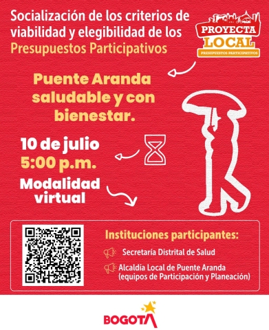 Presupuestos Participativos – Puente Aranda saludable y con bienestar