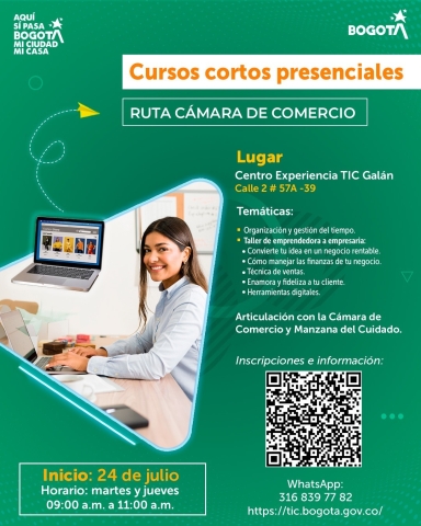 Curso corto presencial – Ruta Cámara de Comercio