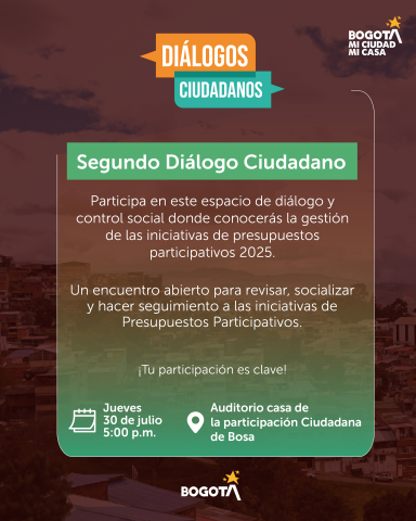 Segundo Diálogo Ciudadano en Bosa