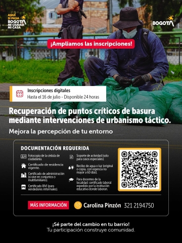 Recuperación de puntos críticos de basura