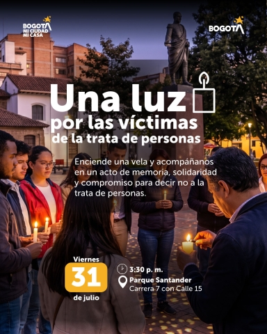 Una luz por las víctimas de la trata de personas