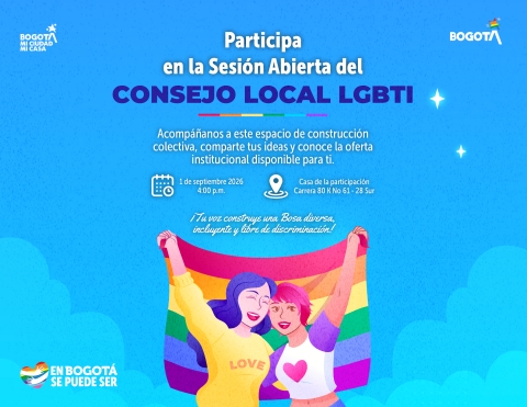 Sesión Abierta del CONSEJO LOCAL LGBTI en Bosa