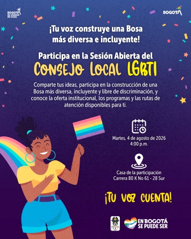 Sesión Abierta del Consejo Local LGBTI de Bosa