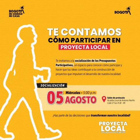 Socialización de Proyecta Local en Antonio Nariño