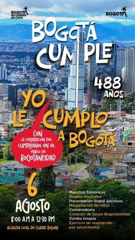 Celebración de los 488 años de Bogotá
