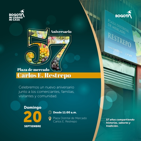 La Plaza de Mercado Carlos E. Restrepo celebra 57 años de historia, sabores y tradición