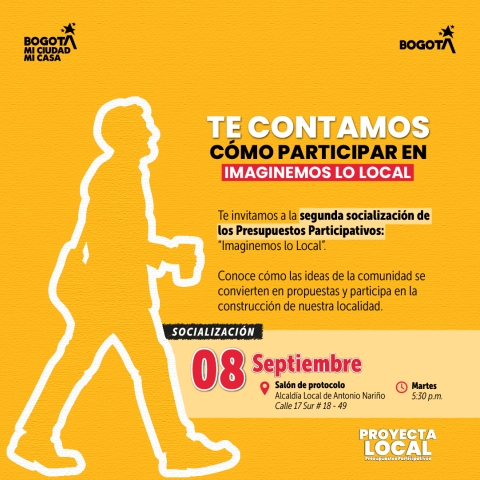 En Antonio Nariño, conoce cómo participar en ‘Imaginemos lo Local’