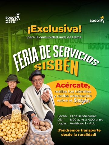 Feria Sisben en Usme para la comunidad rural