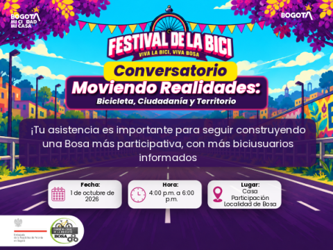Conversatorio Moviendo Realidades: Bicicleta, Ciudadanía y Territorio en Bosa