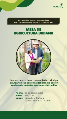 Mesa de agricultura urbana