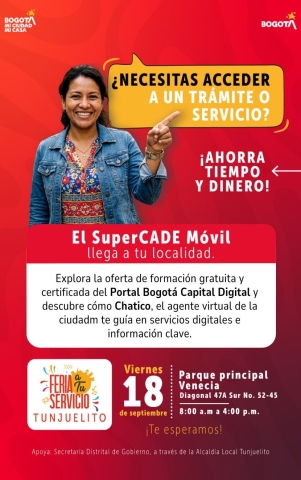 El supercade móvil en Tunjuelito - feria a tu servicio