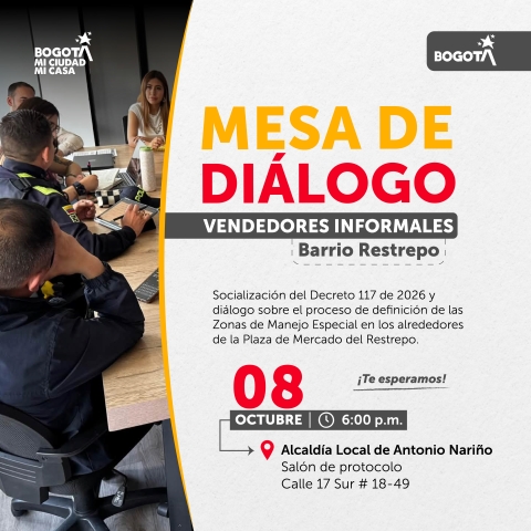 Mesa de Diálogo de Vendedores Informales del Restrepo