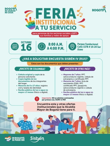 Feria de servicios en Parque fundacional de Usme