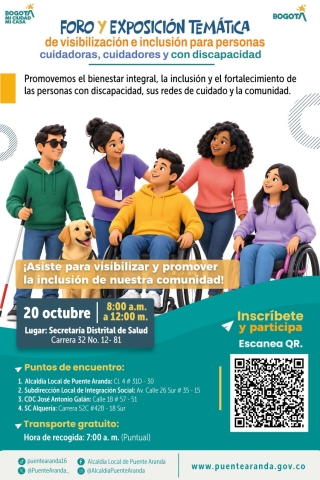 FORO Y EXPOSICIÓN TEMÁTICA de visibilización e inclusión para personas cuidadoras, cuidadores y con discapacidad