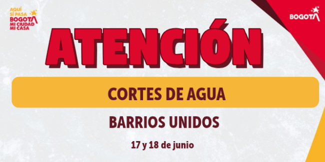 Aviso de cortes de agua