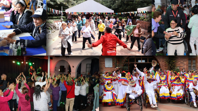 Cuidadores y cuidadoras en la celebración del cuidado fest en el cierre del mes del cuidado 