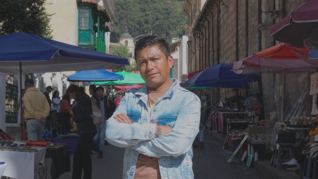 Imagen de Aníbal Rivera hombre indígena del peublo Ampiuile 