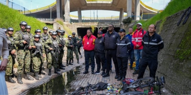 Operativo de seguridad en Canal Comuneros permite incautación de armas y recuperación del espacio público