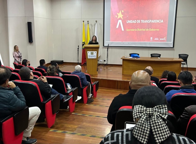 Capacitación sobre la Unidad de Transparencia, dirigida a las y los Personeros Locales de Bogotá. 
