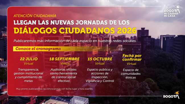 La Secretaría de Gobierno invita a los Diálogos Ciudadanos 2026, espacios virtuales para participar, proponer ideas y fortalecer la gestión pública.