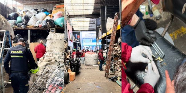 Operativo en bodegas de reciclaje del 7 de agosto deja un capturado y tres cierres en Barrios Unidos