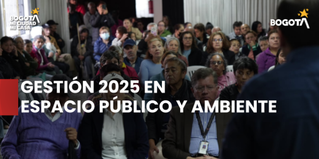 Comunidad conoció los resultados de la gestión 2025 en espacio público y ambiente