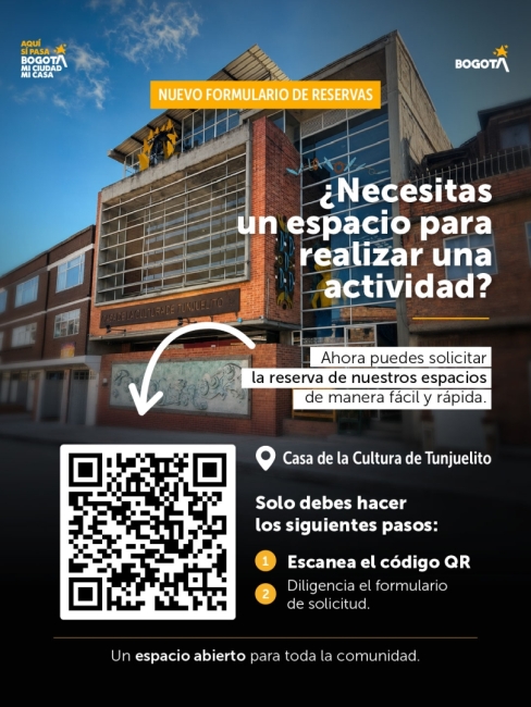 La Casa de la Cultura de Tunjuelito facilita el acceso a sus espacios con nuevo formulario de reservas