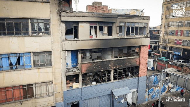 Incendio estructural en establecimiento tipo pagadiario en la localidad de Los Mártire