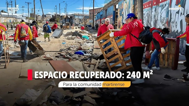 Los Mártires recupera 240 m² de espacio público