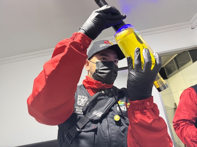 Operativo de Inspección, Vigilancia y Control (IVC) en el barrio Santa Fe, localidad de Los Mártires