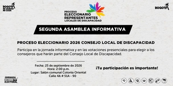Puente Aranda avanza en el proceso de elección de su Consejo Local de Discapacidad