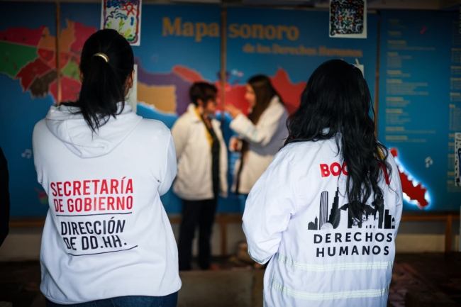 Equipo de la Dirección de Derechos Humanos de la Secretaría de Gobierno