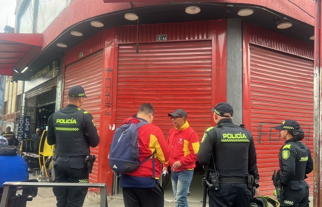 Operativo en Los Mártires